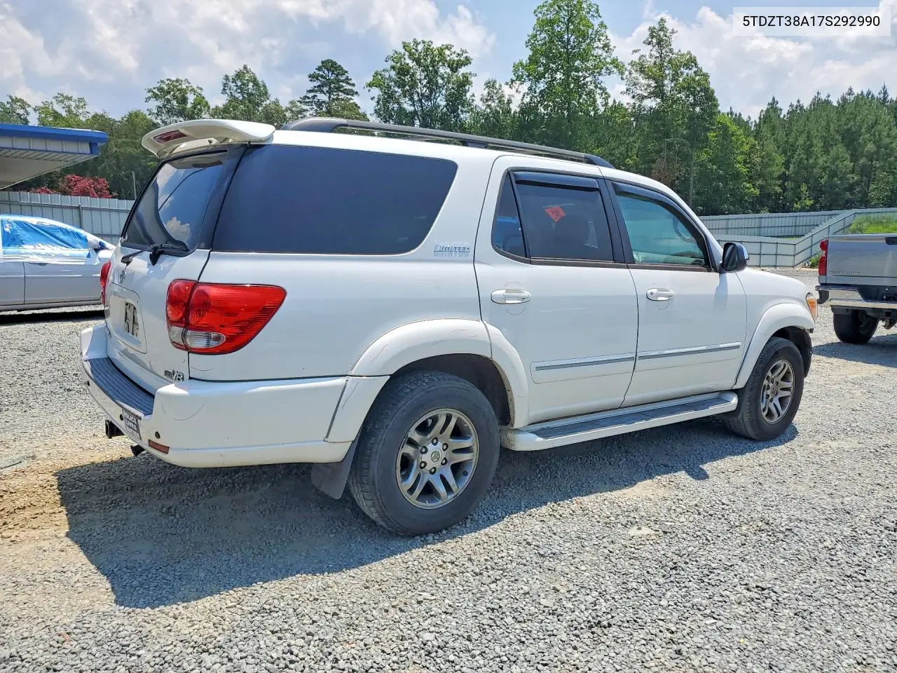 2007 Toyota Sequoia Limited VIN: 5TDZT38A17S292990 Lot: 60823346