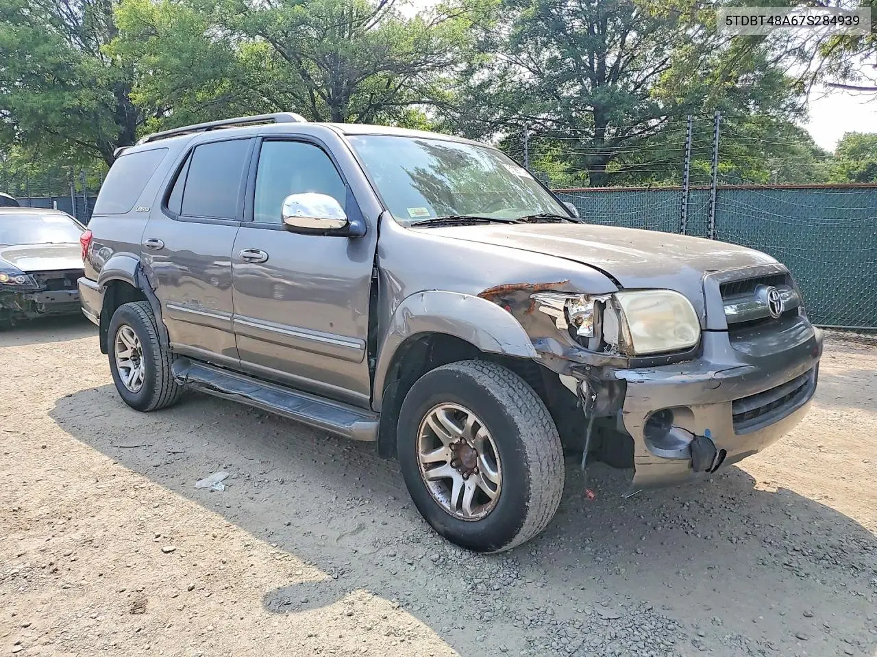 2007 Toyota Sequoia Limited VIN: 5TDBT48A67S284939 Lot: 61297736
