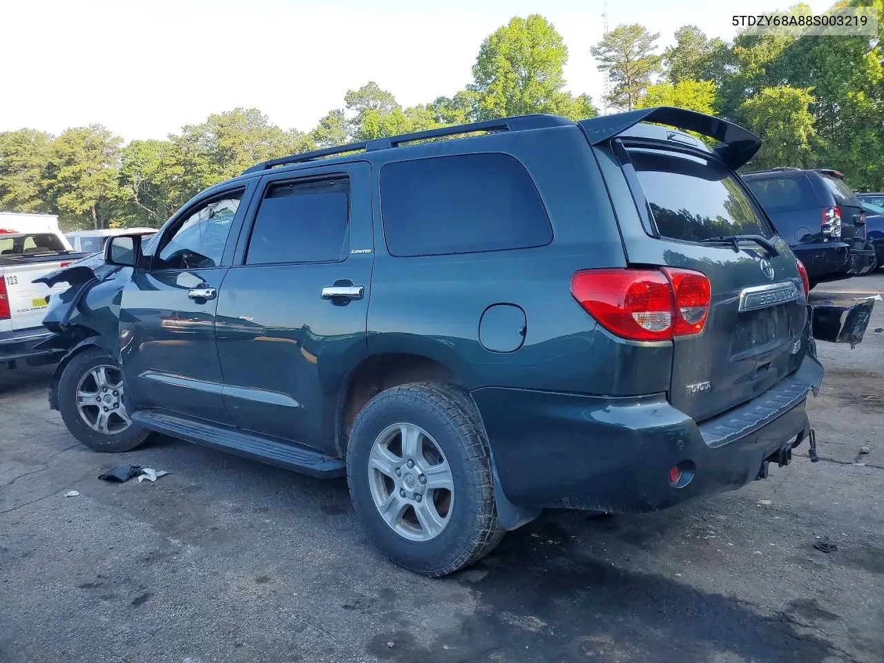 2008 Toyota Sequoia Limited VIN: 5TDZY68A88S003219 Lot: 55839476