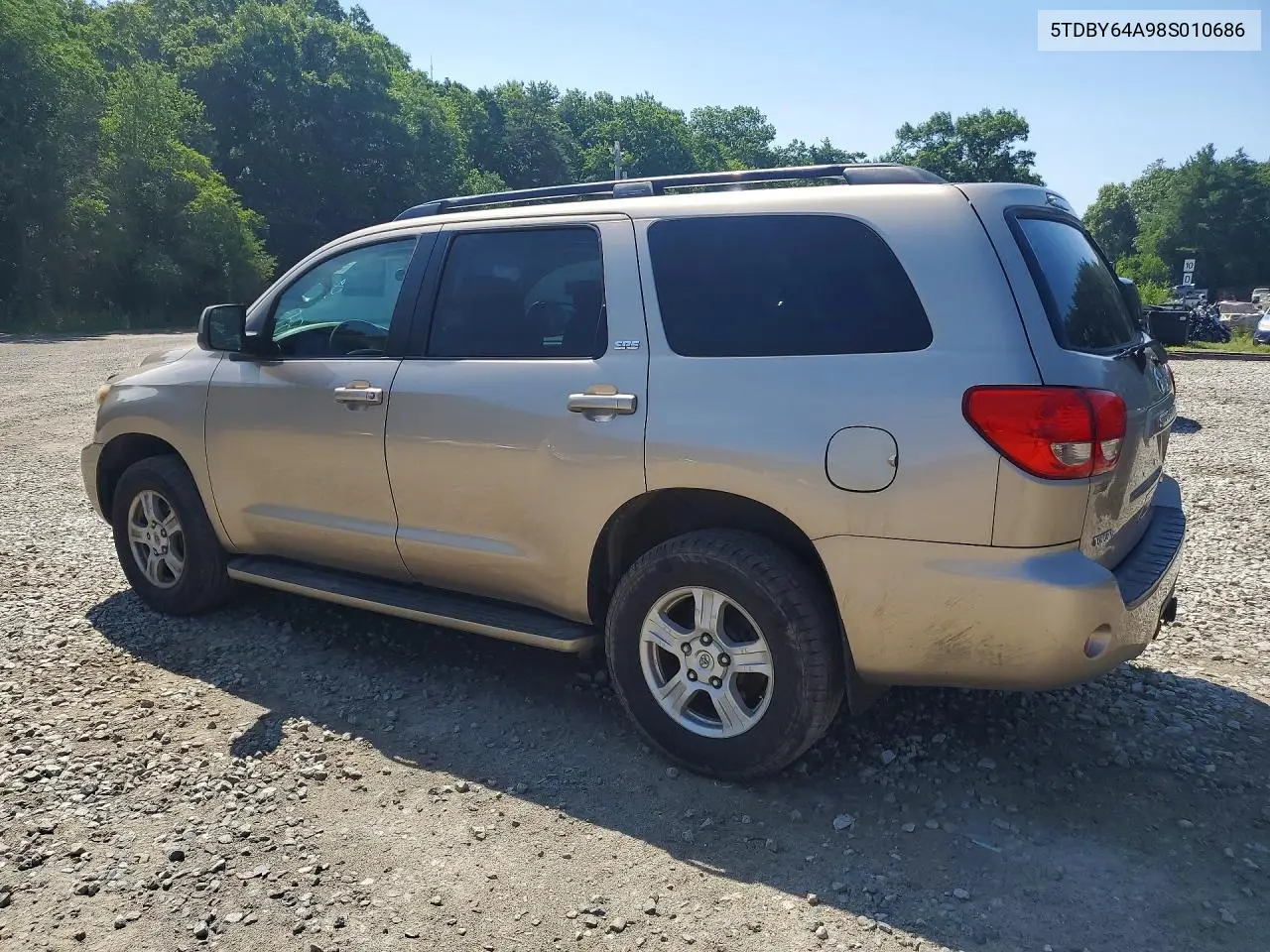 2008 Toyota Sequoia Sr5 VIN: 5TDBY64A98S010686 Lot: 59128956