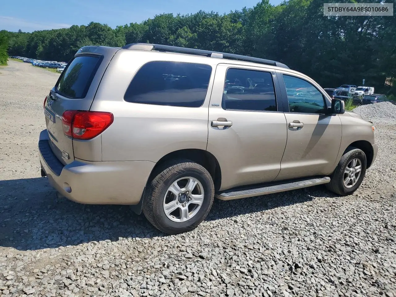 2008 Toyota Sequoia Sr5 VIN: 5TDBY64A98S010686 Lot: 59128956