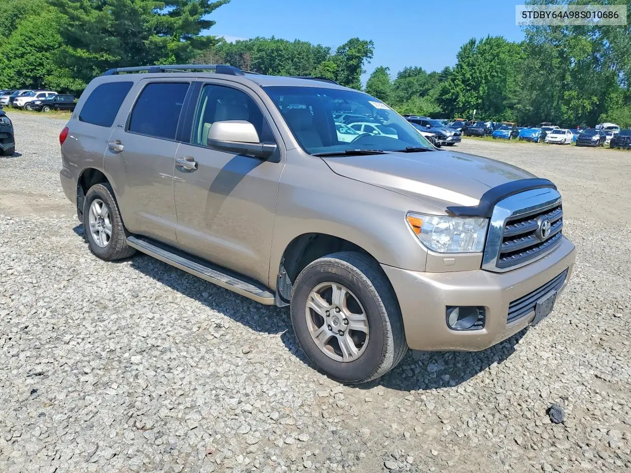 2008 Toyota Sequoia Sr5 VIN: 5TDBY64A98S010686 Lot: 59128956