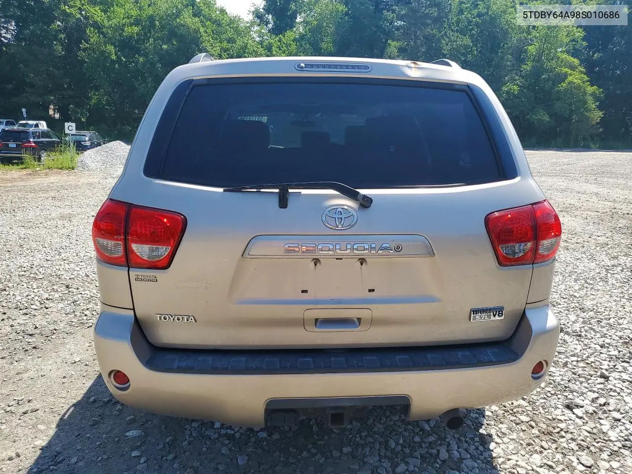 2008 Toyota Sequoia Sr5 VIN: 5TDBY64A98S010686 Lot: 59128956