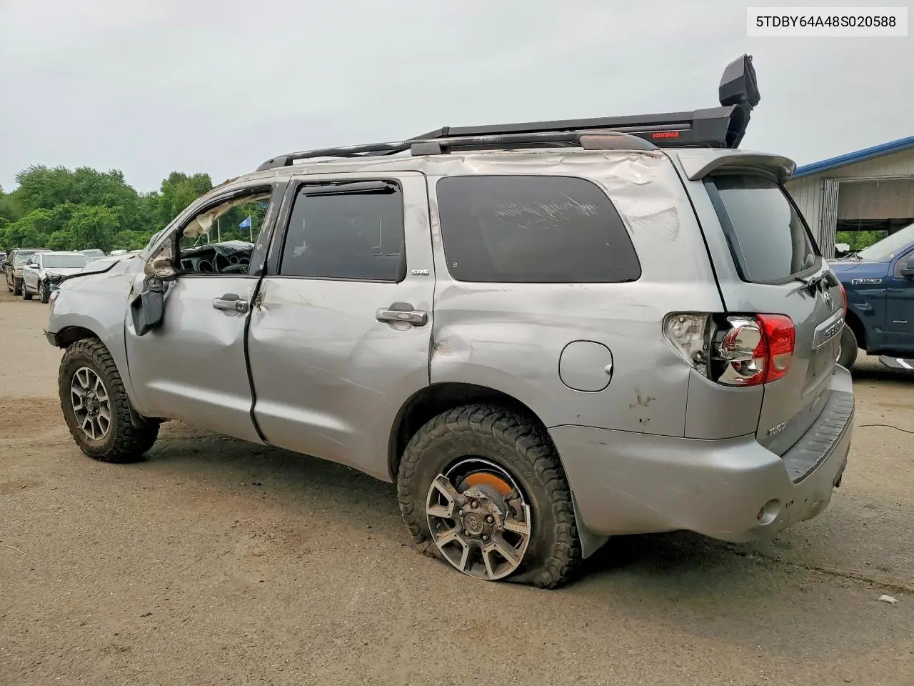 2008 Toyota Sequoia Sr5 VIN: 5TDBY64A48S020588 Lot: 60185186