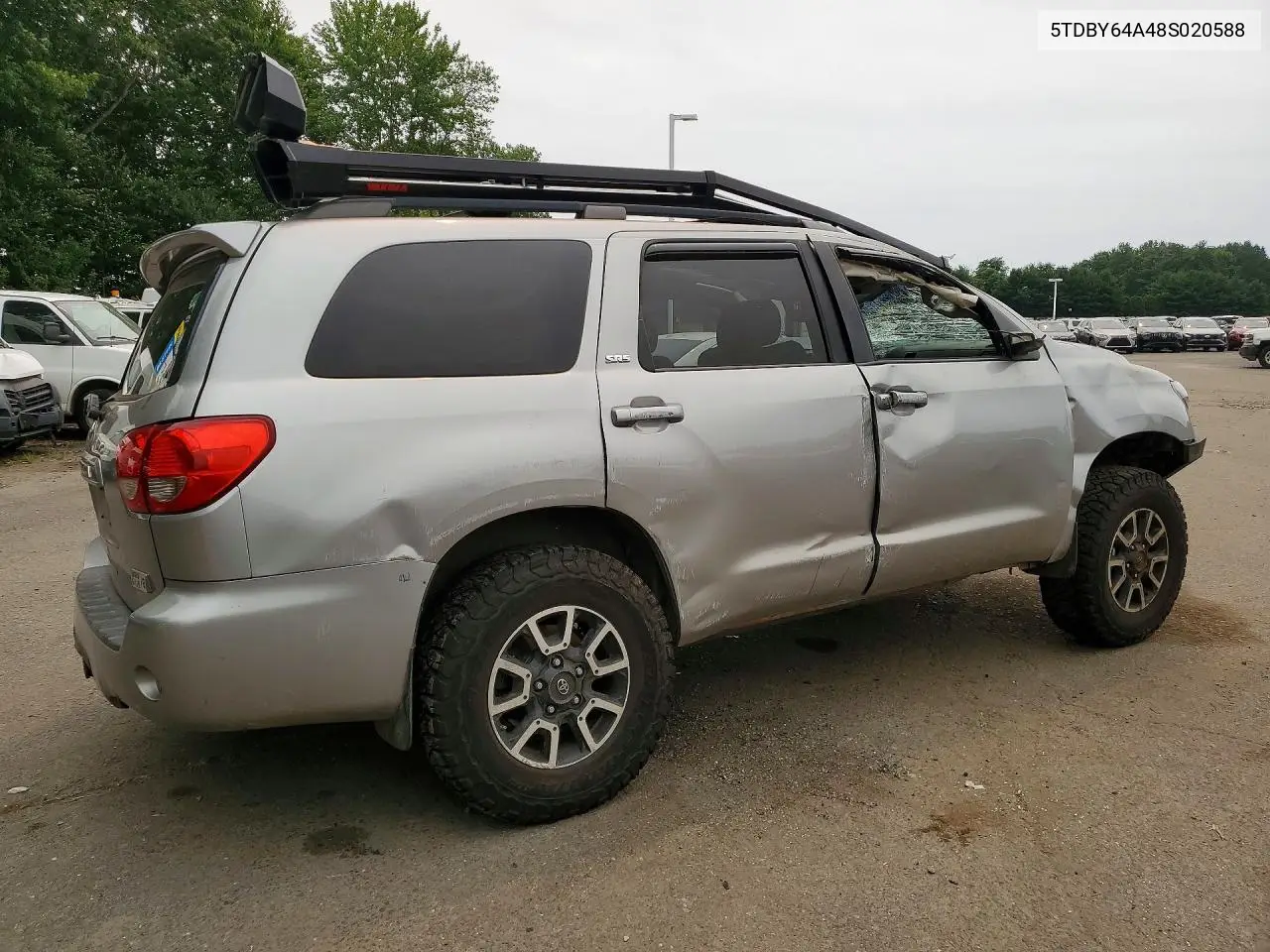 2008 Toyota Sequoia Sr5 VIN: 5TDBY64A48S020588 Lot: 60185186