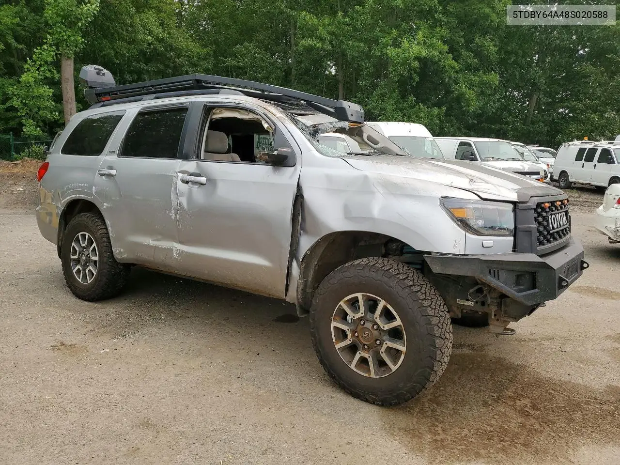 2008 Toyota Sequoia Sr5 VIN: 5TDBY64A48S020588 Lot: 60185186