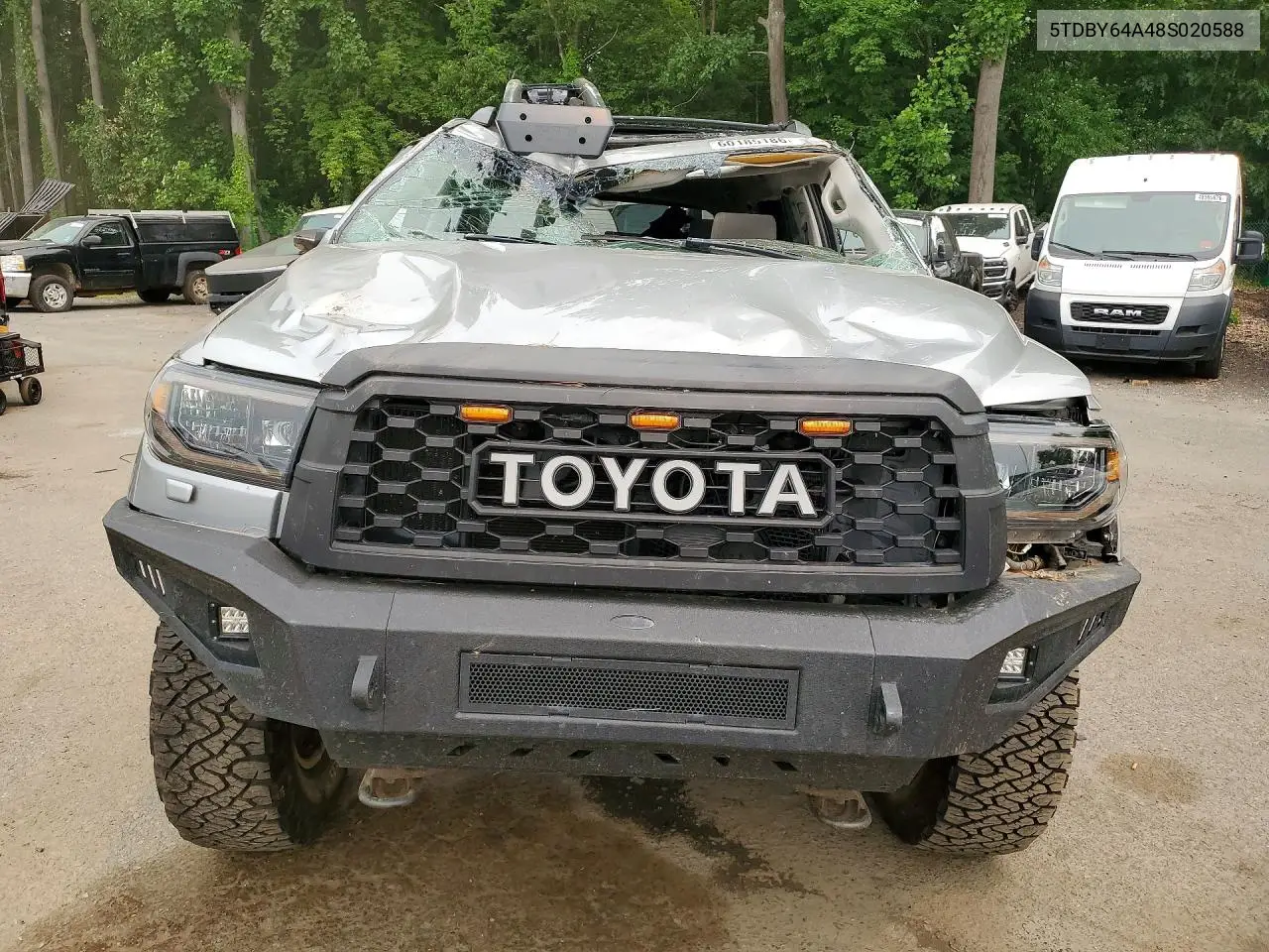 2008 Toyota Sequoia Sr5 VIN: 5TDBY64A48S020588 Lot: 60185186