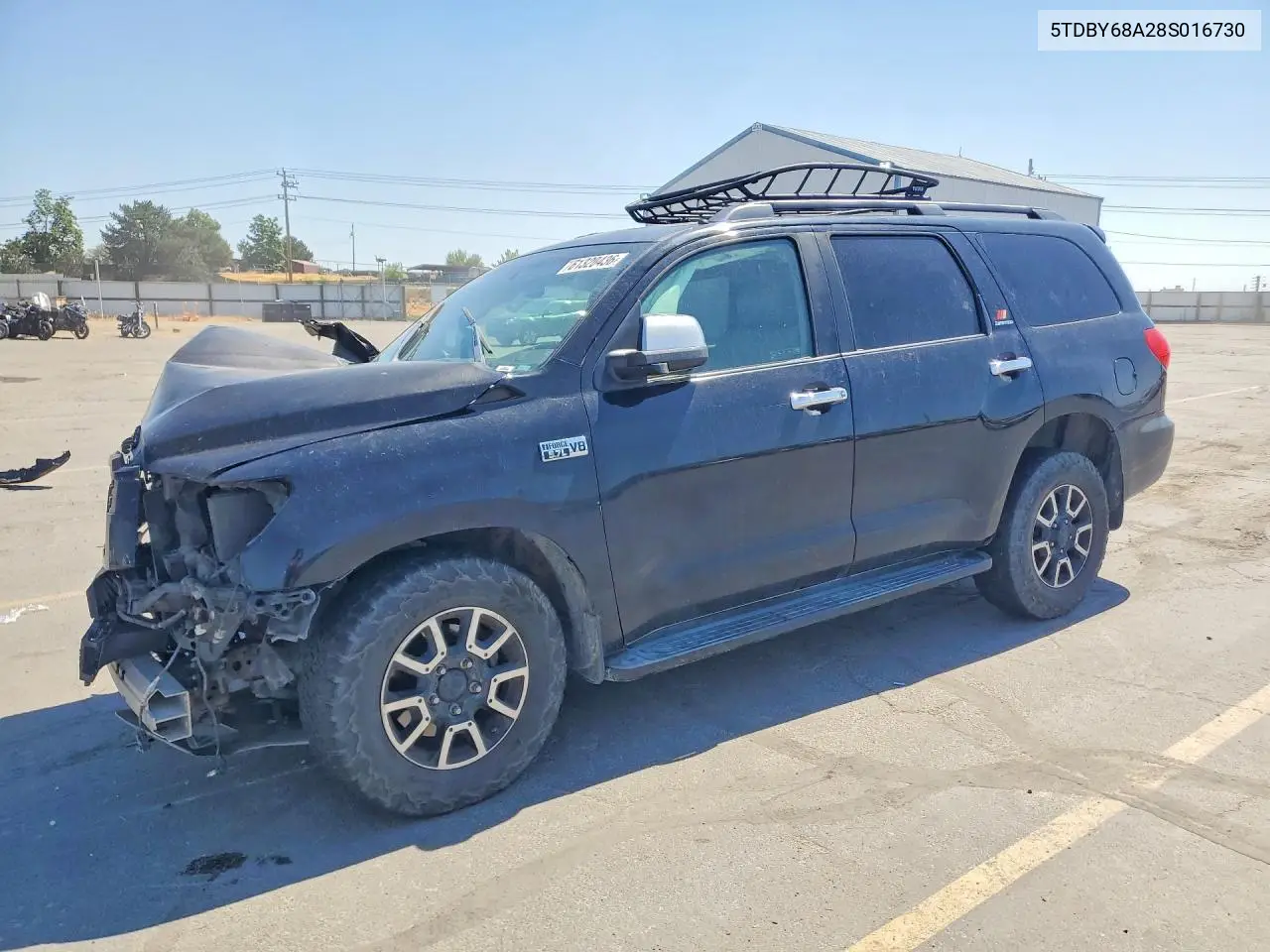 2008 Toyota Sequoia Limited VIN: 5TDBY68A28S016730 Lot: 61320436