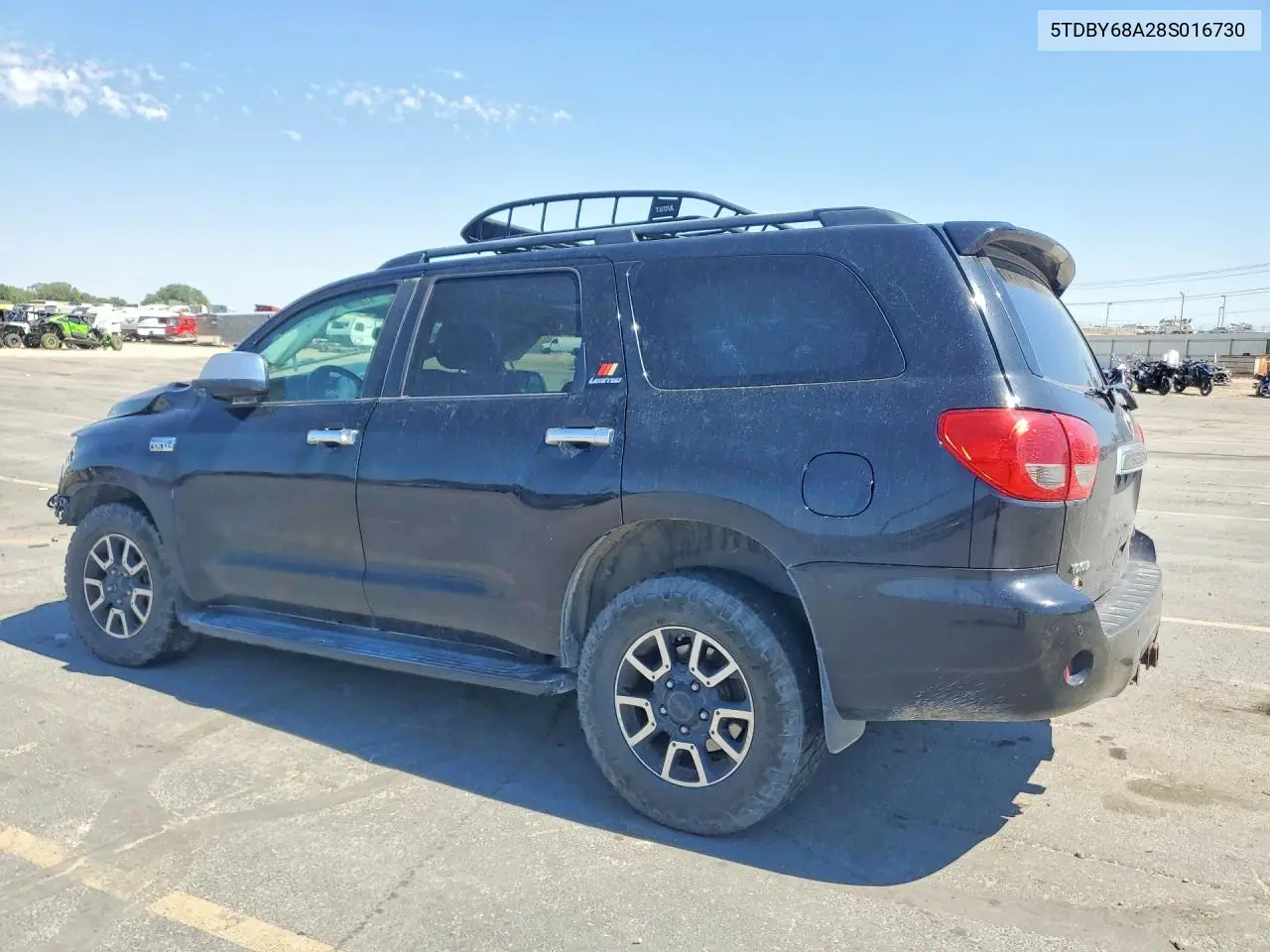 2008 Toyota Sequoia Limited VIN: 5TDBY68A28S016730 Lot: 61320436