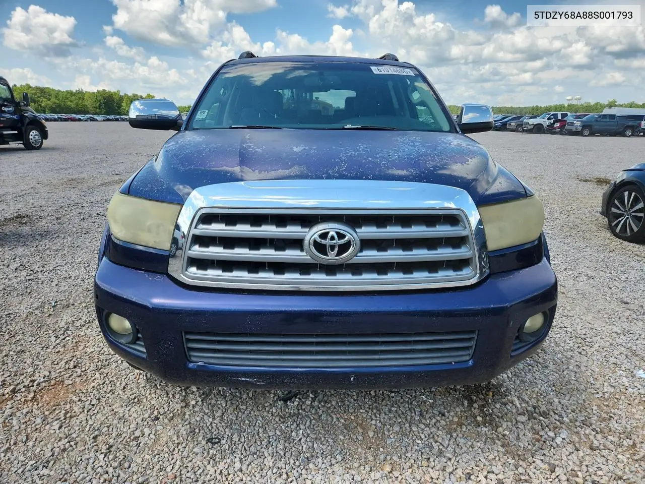 2008 Toyota Sequoia Limited VIN: 5TDZY68A88S001793 Lot: 61914686