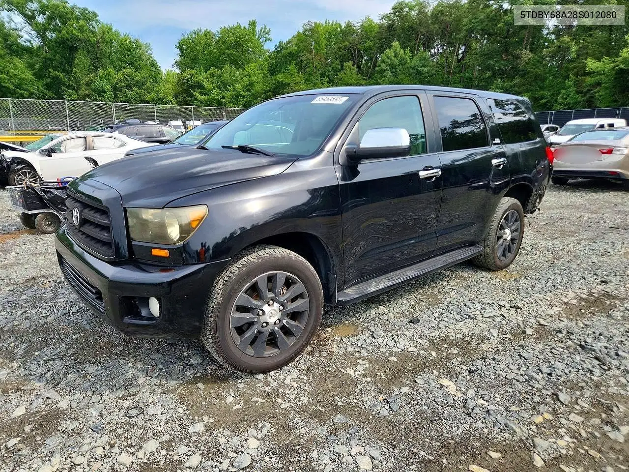 2008 Toyota Sequoia Limited VIN: 5TDBY68A28S012080 Lot: 85454595