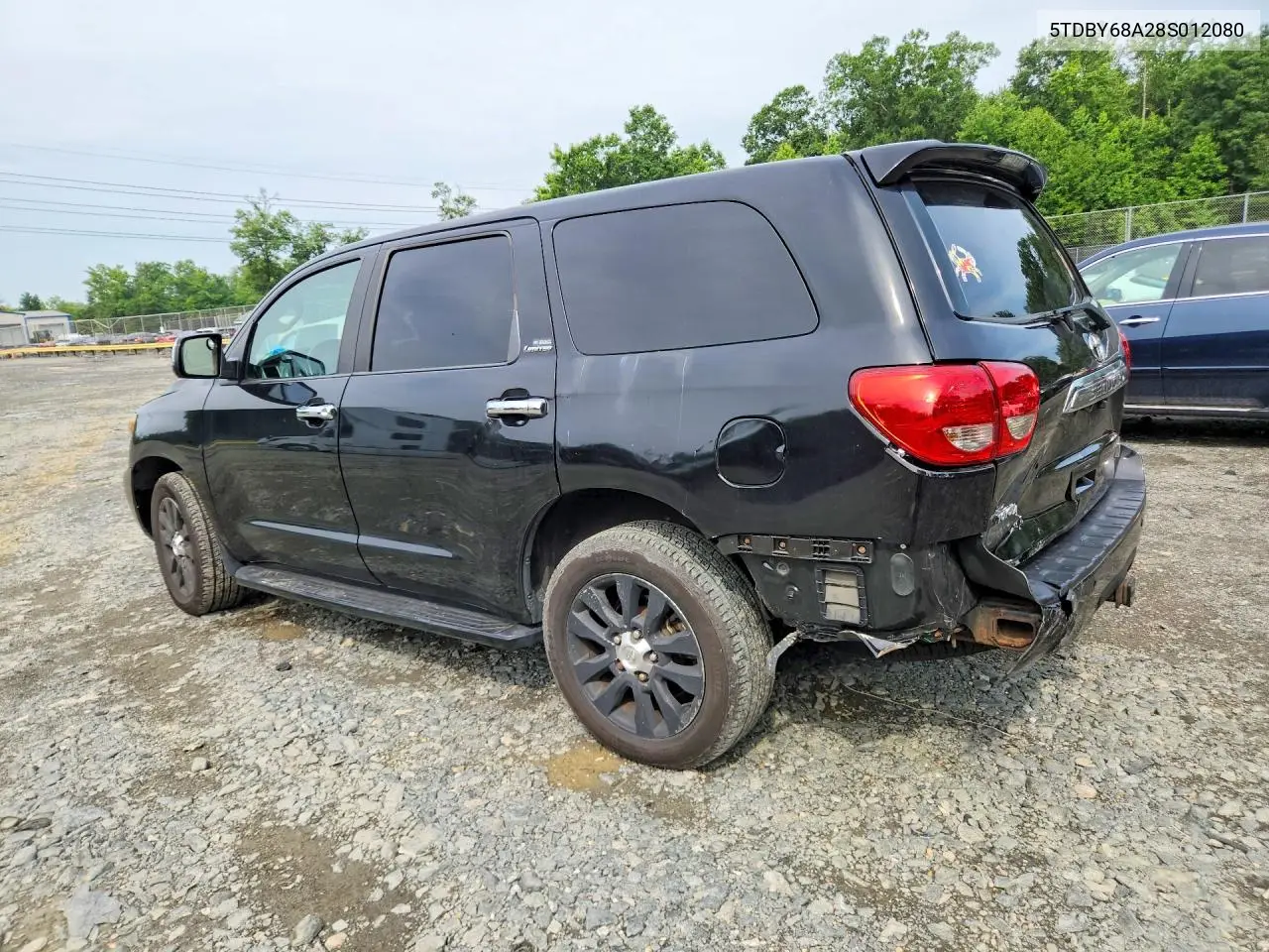 2008 Toyota Sequoia Limited VIN: 5TDBY68A28S012080 Lot: 85454595