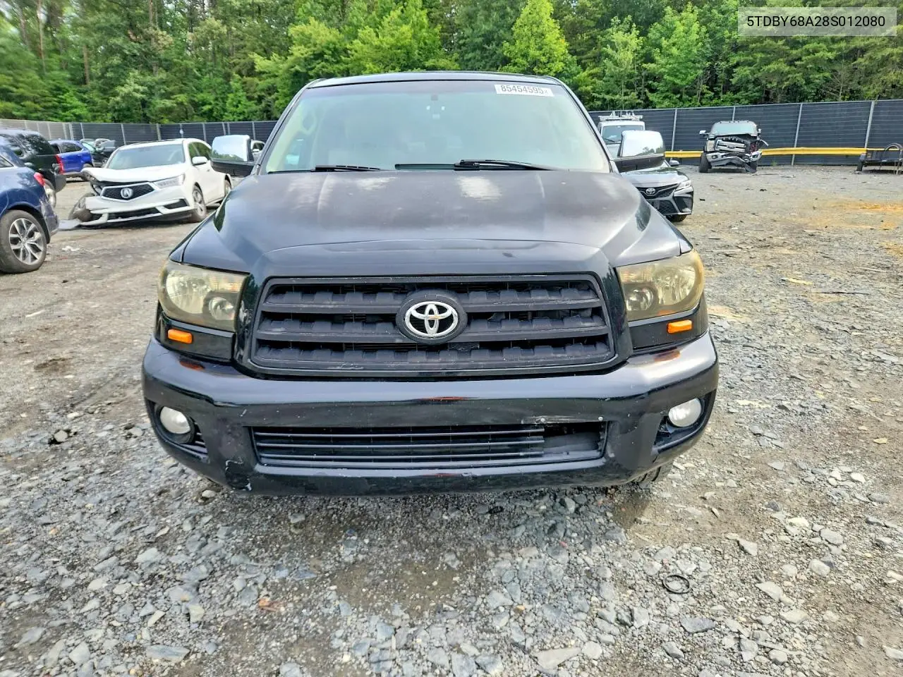 2008 Toyota Sequoia Limited VIN: 5TDBY68A28S012080 Lot: 85454595