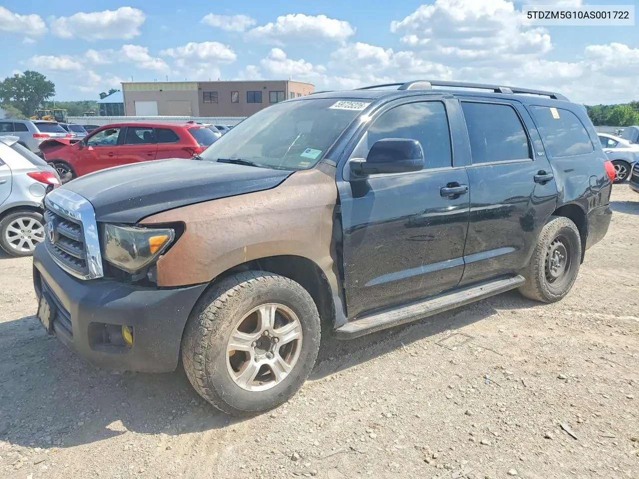 2010 Toyota Sequoia Sr5 VIN: 5TDZM5G10AS001722 Lot: 59725226