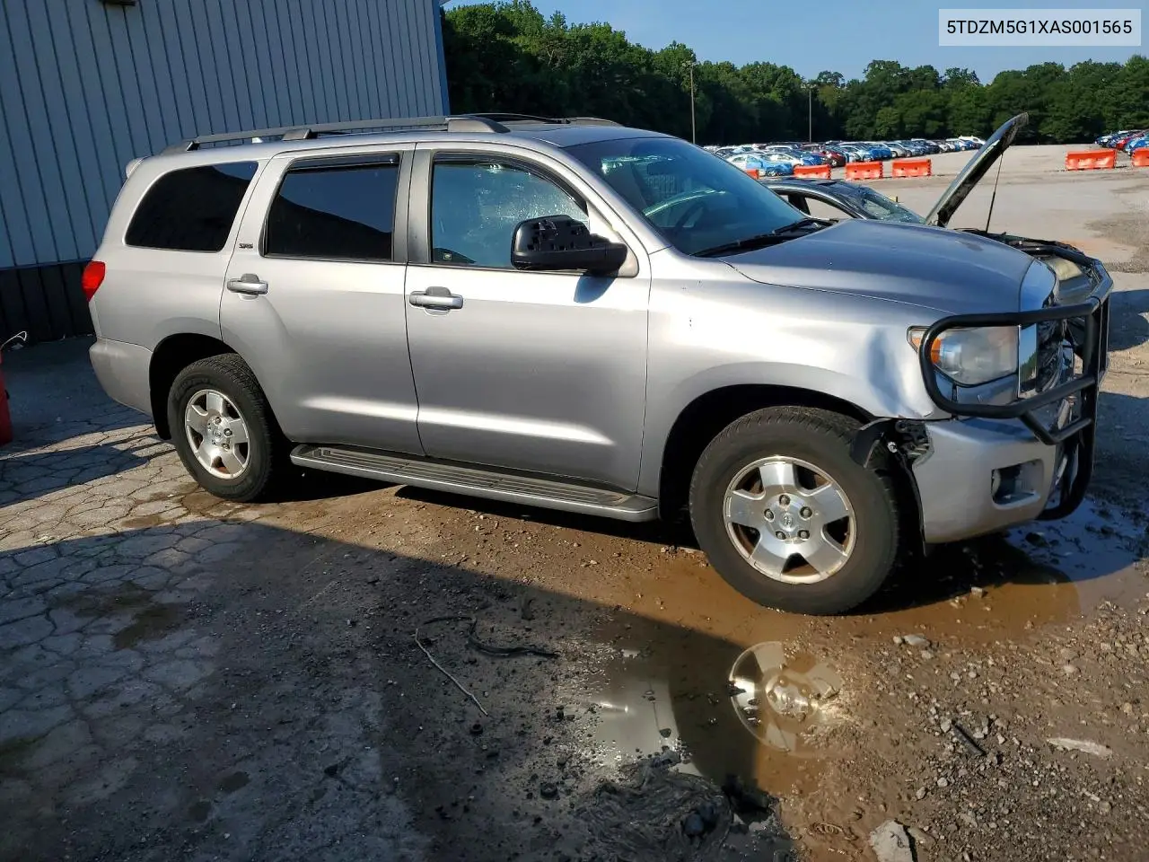 2010 Toyota Sequoia Sr5 VIN: 5TDZM5G1XAS001565 Lot: 60798156