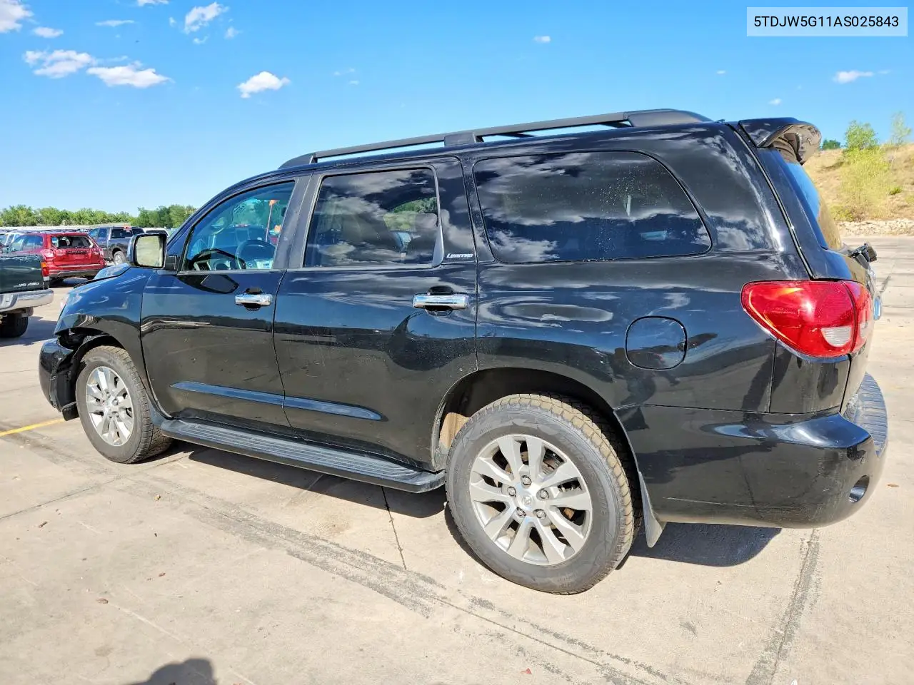 2010 Toyota Sequoia Limited VIN: 5TDJW5G11AS025843 Lot: 61221666