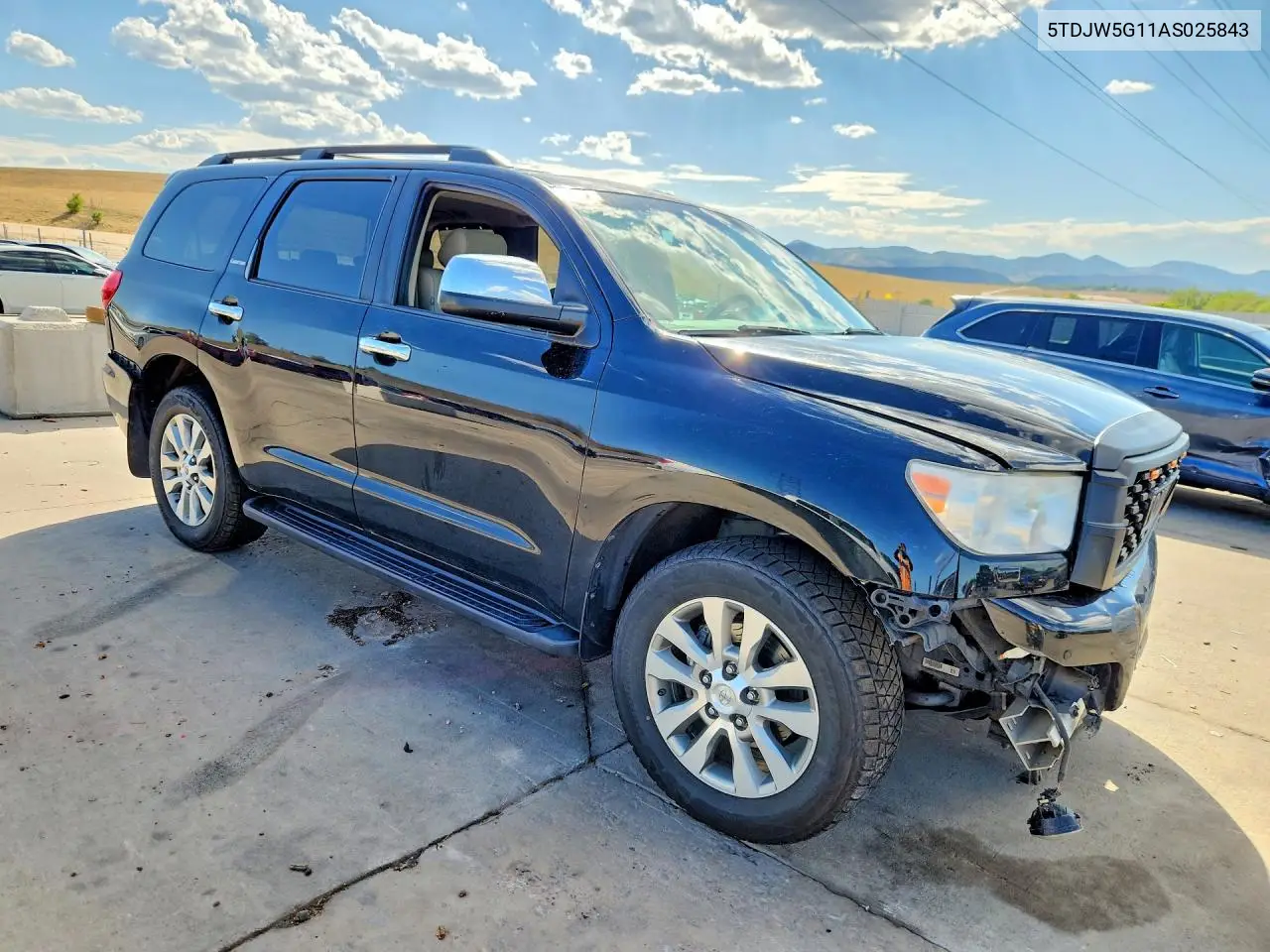2010 Toyota Sequoia Limited VIN: 5TDJW5G11AS025843 Lot: 61221666