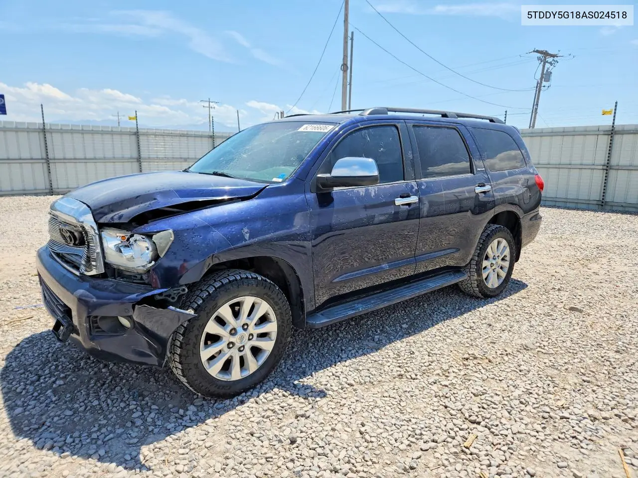 2010 Toyota Sequoia Platinum VIN: 5TDDY5G18AS024518 Lot: 62166606