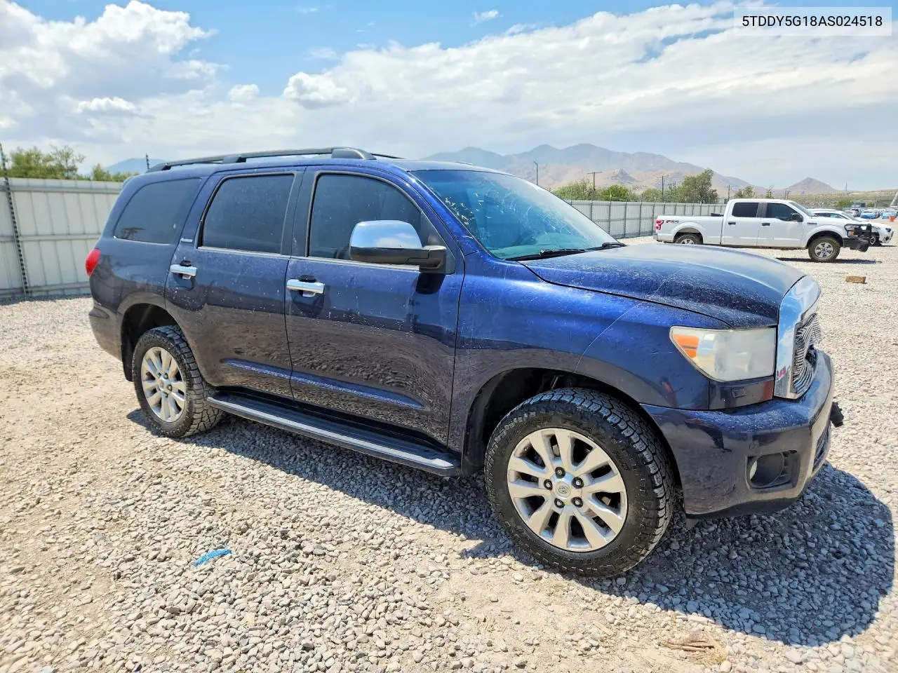 2010 Toyota Sequoia Platinum VIN: 5TDDY5G18AS024518 Lot: 62166606