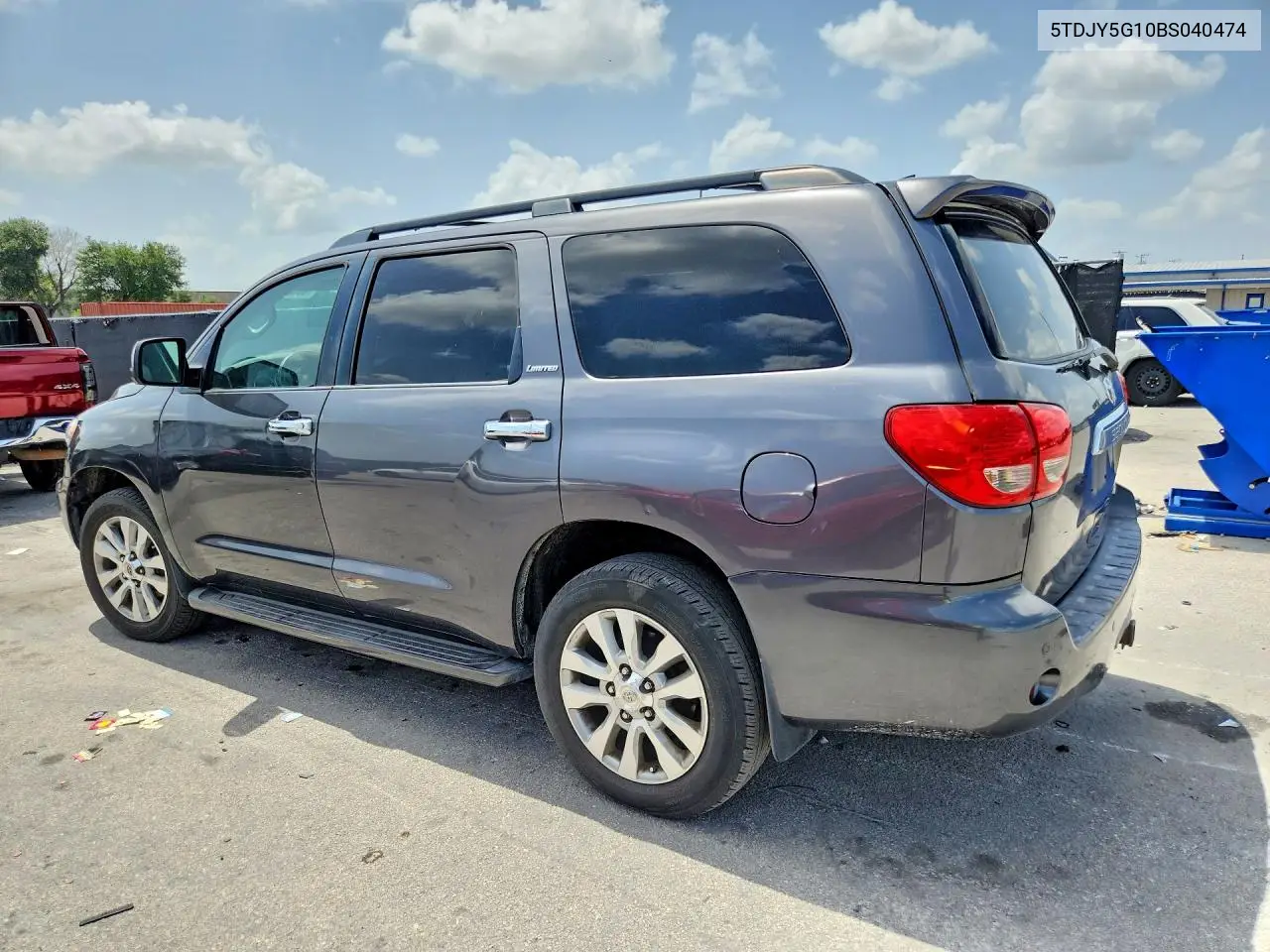 2011 Toyota Sequoia Limited VIN: 5TDJY5G10BS040474 Lot: 60431246