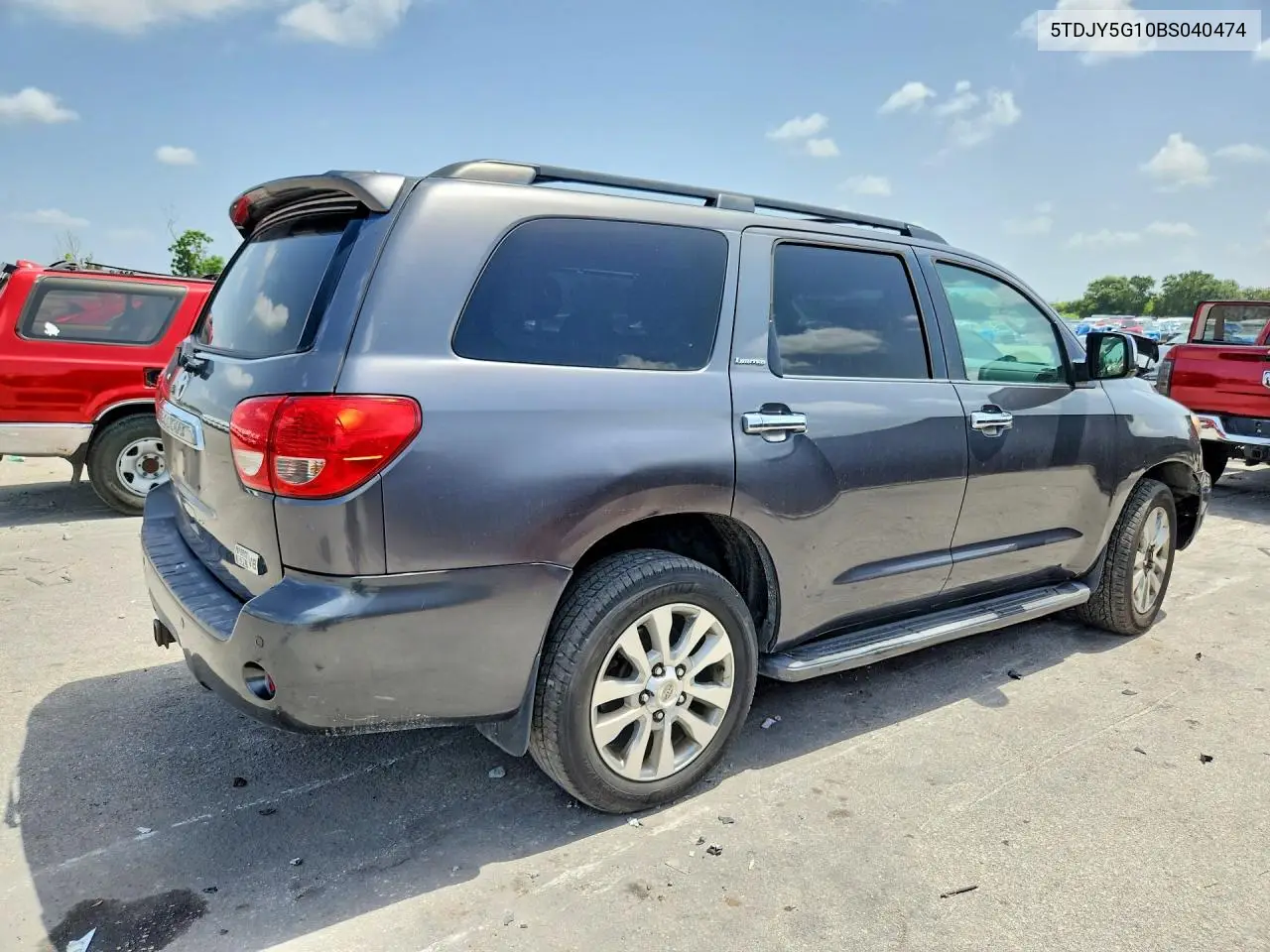 2011 Toyota Sequoia Limited VIN: 5TDJY5G10BS040474 Lot: 60431246