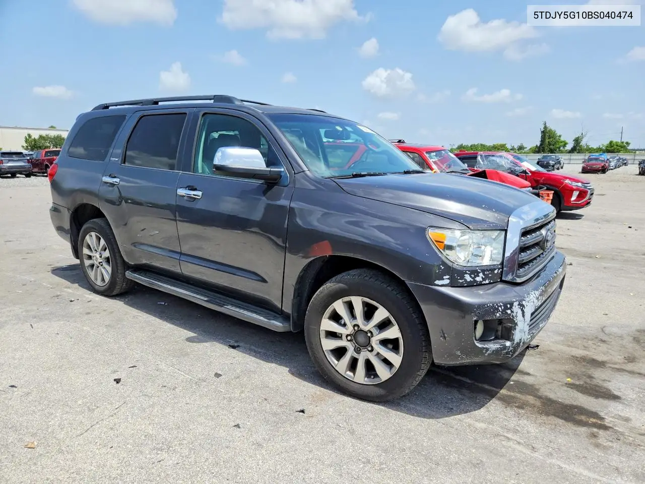 2011 Toyota Sequoia Limited VIN: 5TDJY5G10BS040474 Lot: 60431246