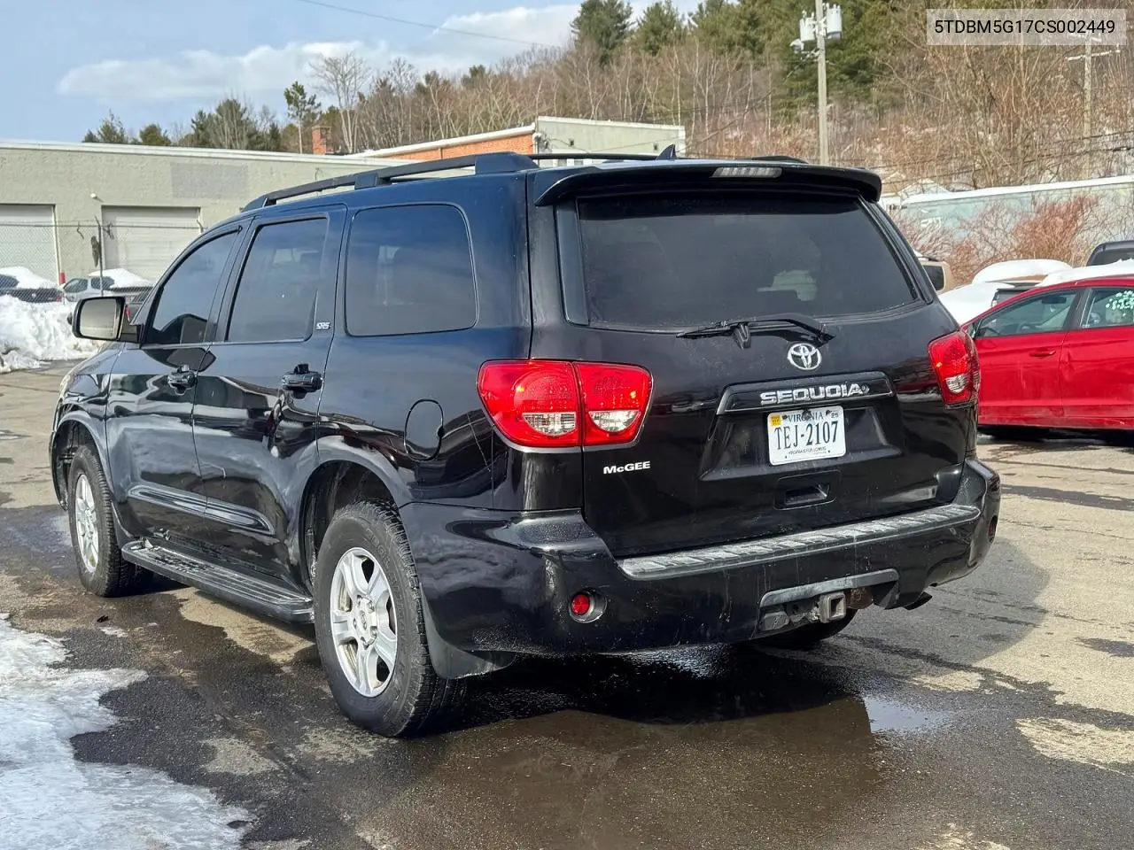 2012 Toyota Sequoia Sr5 VIN: 5TDBM5G17CS002449 Lot: 53979236