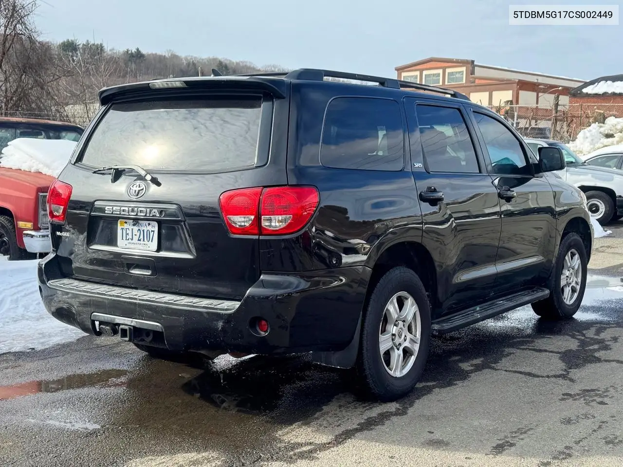 2012 Toyota Sequoia Sr5 VIN: 5TDBM5G17CS002449 Lot: 53979236