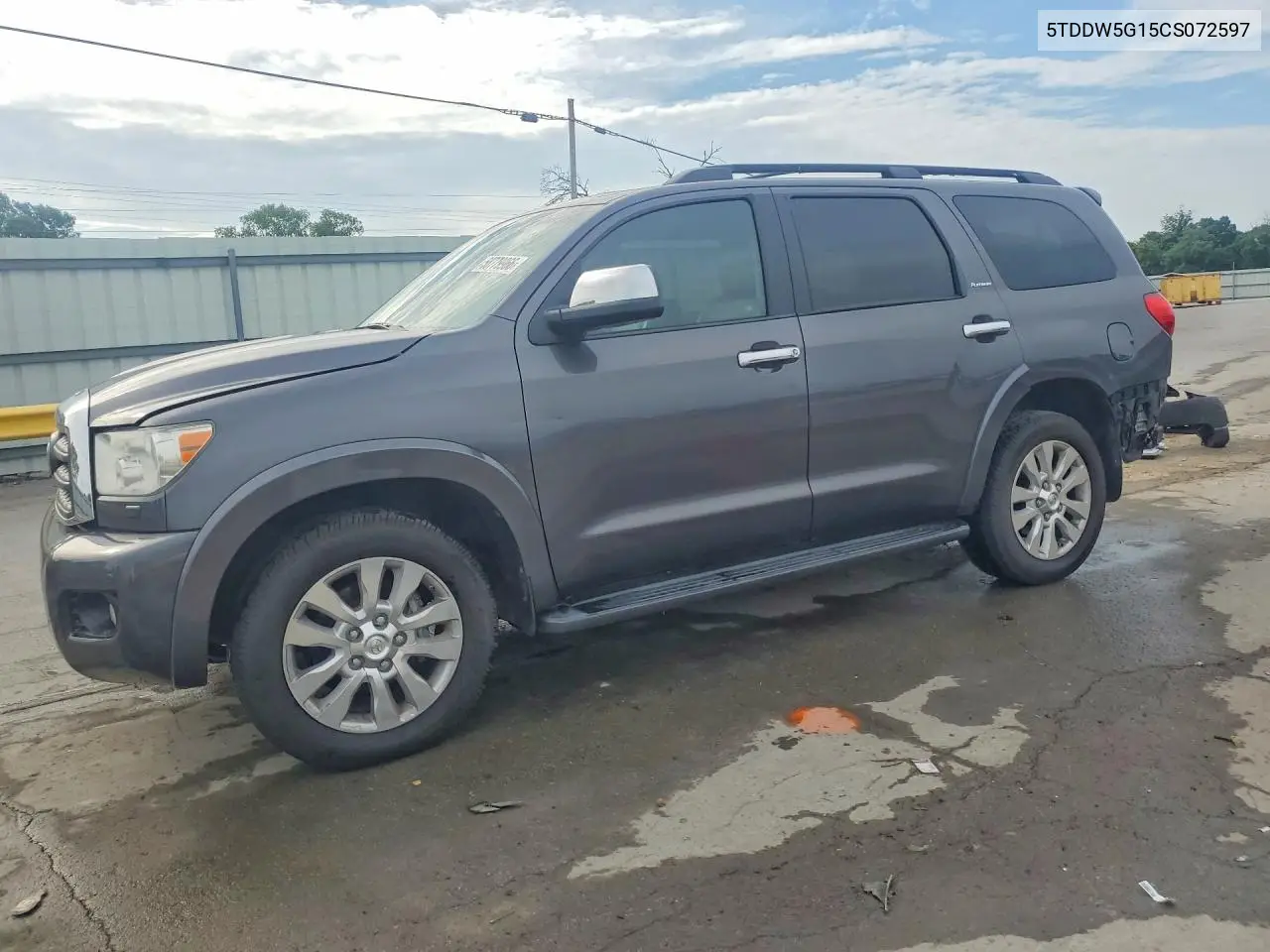 2012 Toyota Sequoia Platinum VIN: 5TDDW5G15CS072597 Lot: 58779966