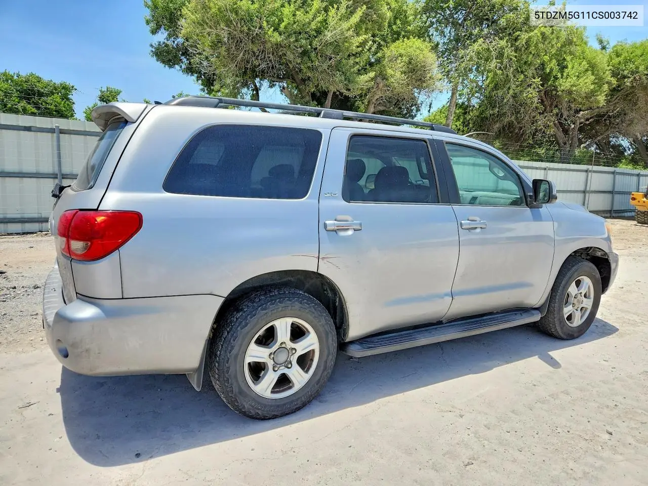 2012 Toyota Sequoia Sr5 VIN: 5TDZM5G11CS003742 Lot: 62053026