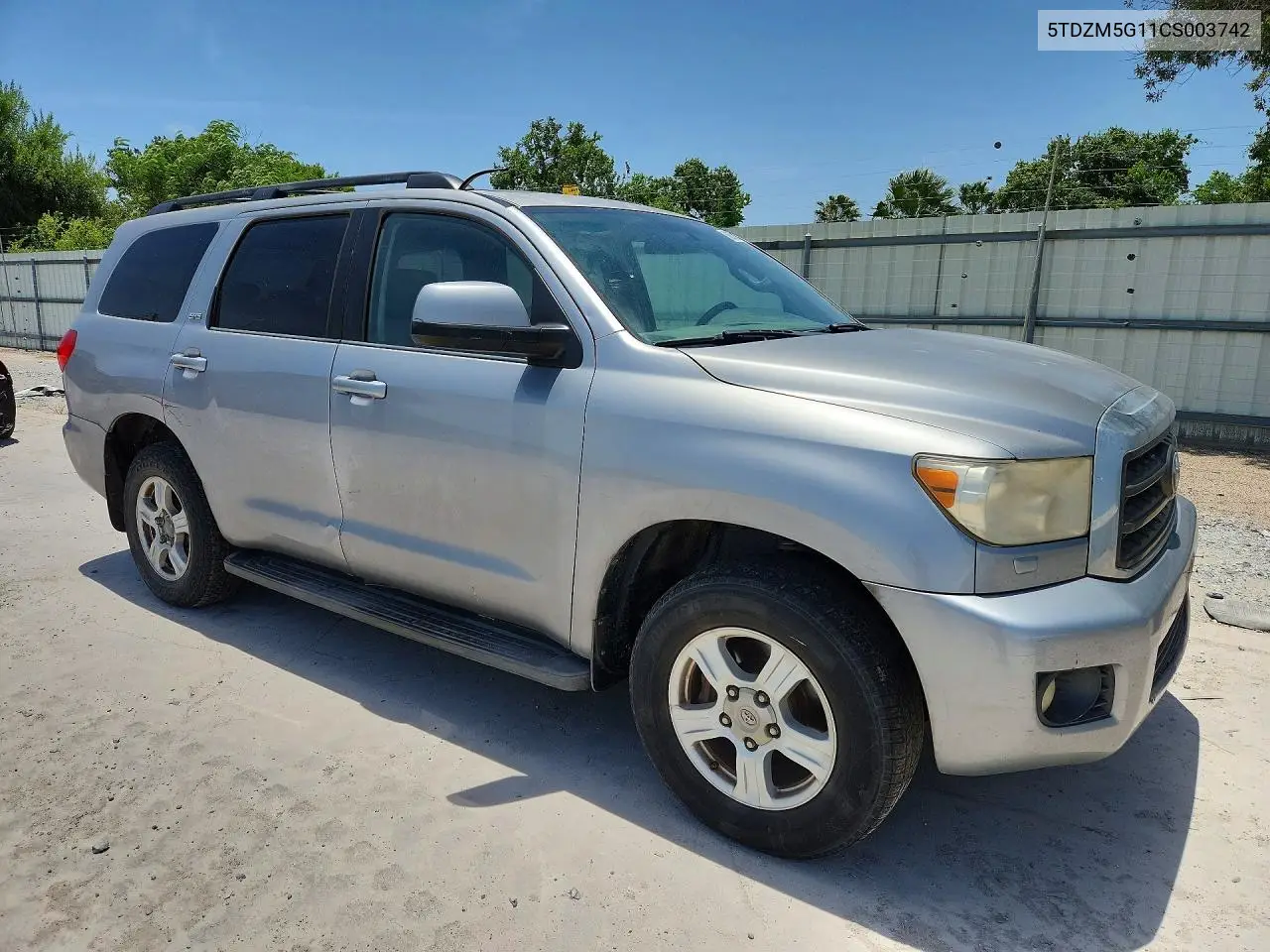 2012 Toyota Sequoia Sr5 VIN: 5TDZM5G11CS003742 Lot: 62053026