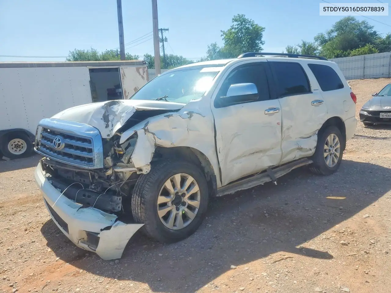 2013 Toyota Sequoia Platinum VIN: 5TDDY5G16DS078839 Lot: 57364346
