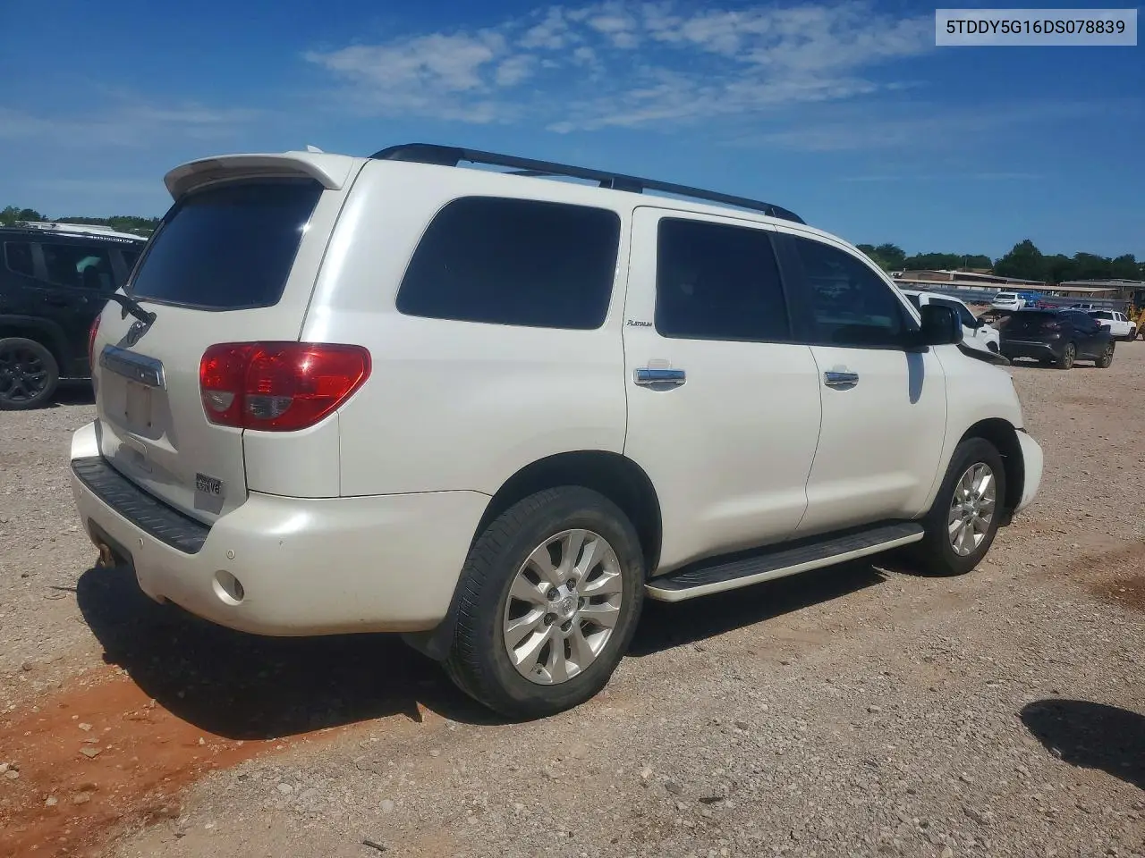 2013 Toyota Sequoia Platinum VIN: 5TDDY5G16DS078839 Lot: 57364346