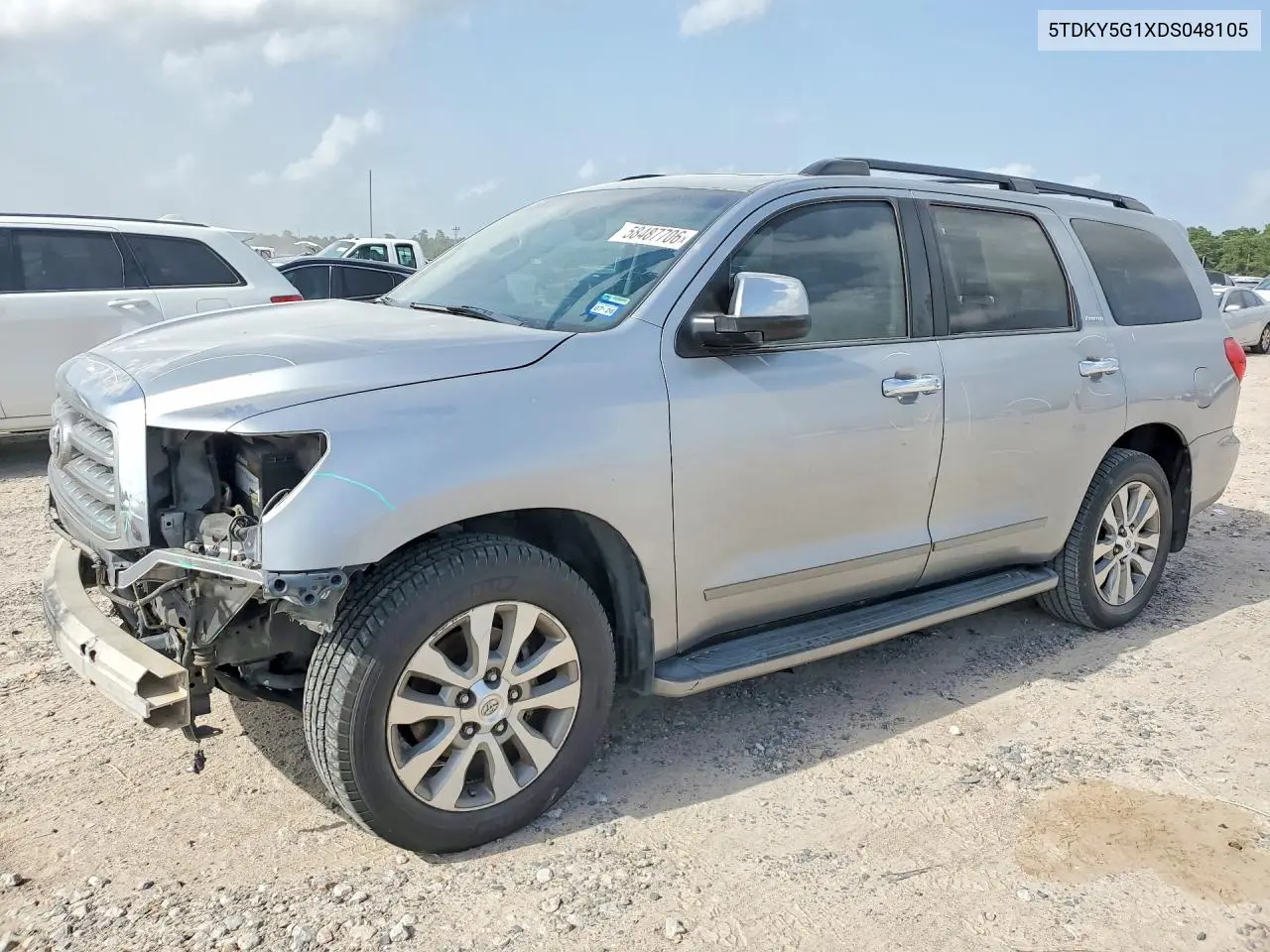 2013 Toyota Sequoia Limited VIN: 5TDKY5G1XDS048105 Lot: 58487706