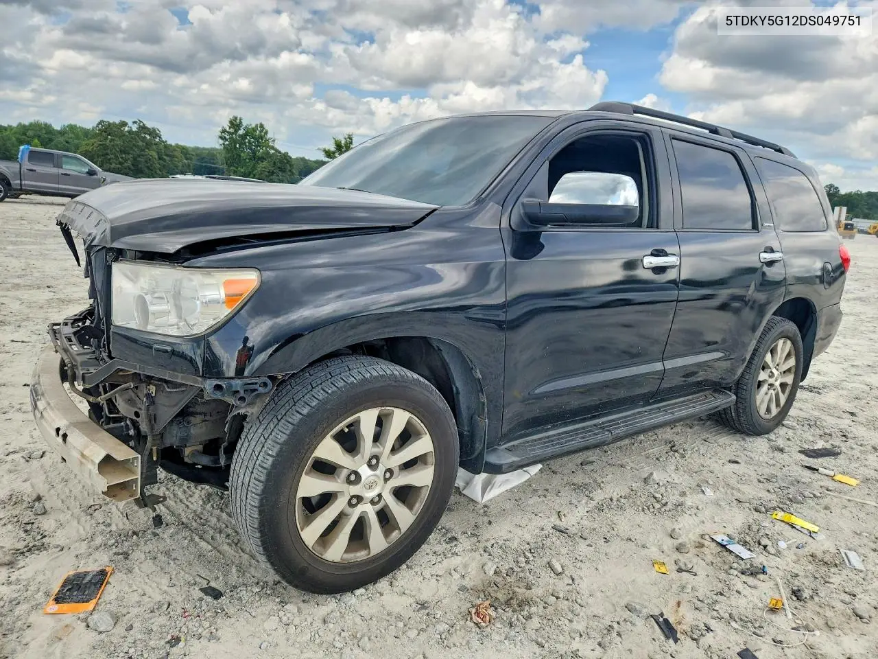 2013 Toyota Sequoia Limited VIN: 5TDKY5G12DS049751 Lot: 62019396