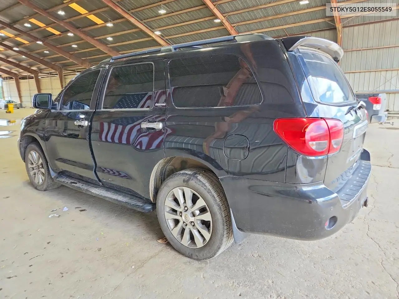 2014 Toyota Sequoia Limited VIN: 5TDKY5G12ES055549 Lot: 59354066