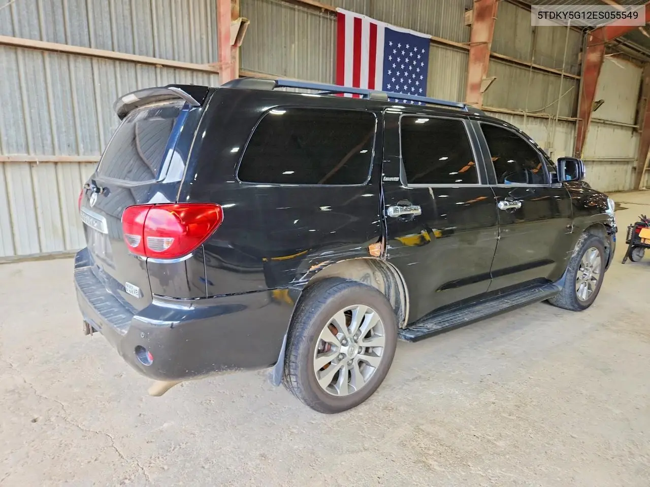 2014 Toyota Sequoia Limited VIN: 5TDKY5G12ES055549 Lot: 59354066