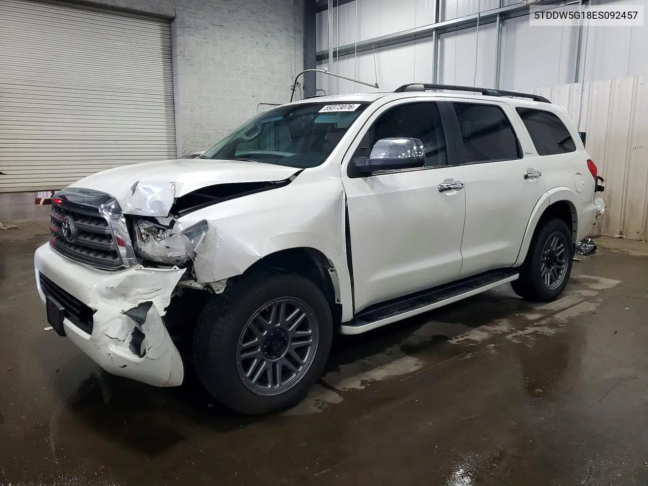 2014 Toyota Sequoia Platinum VIN: 5TDDW5G18ES092457 Lot: 59373076