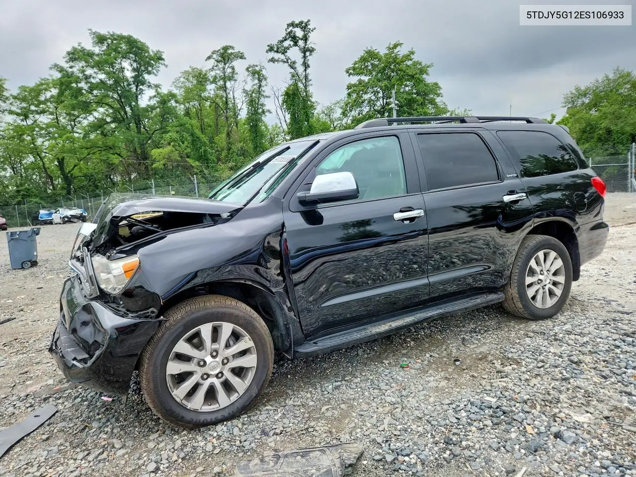 2014 Toyota Sequoia Limited VIN: 5TDJY5G12ES106933 Lot: 59785556