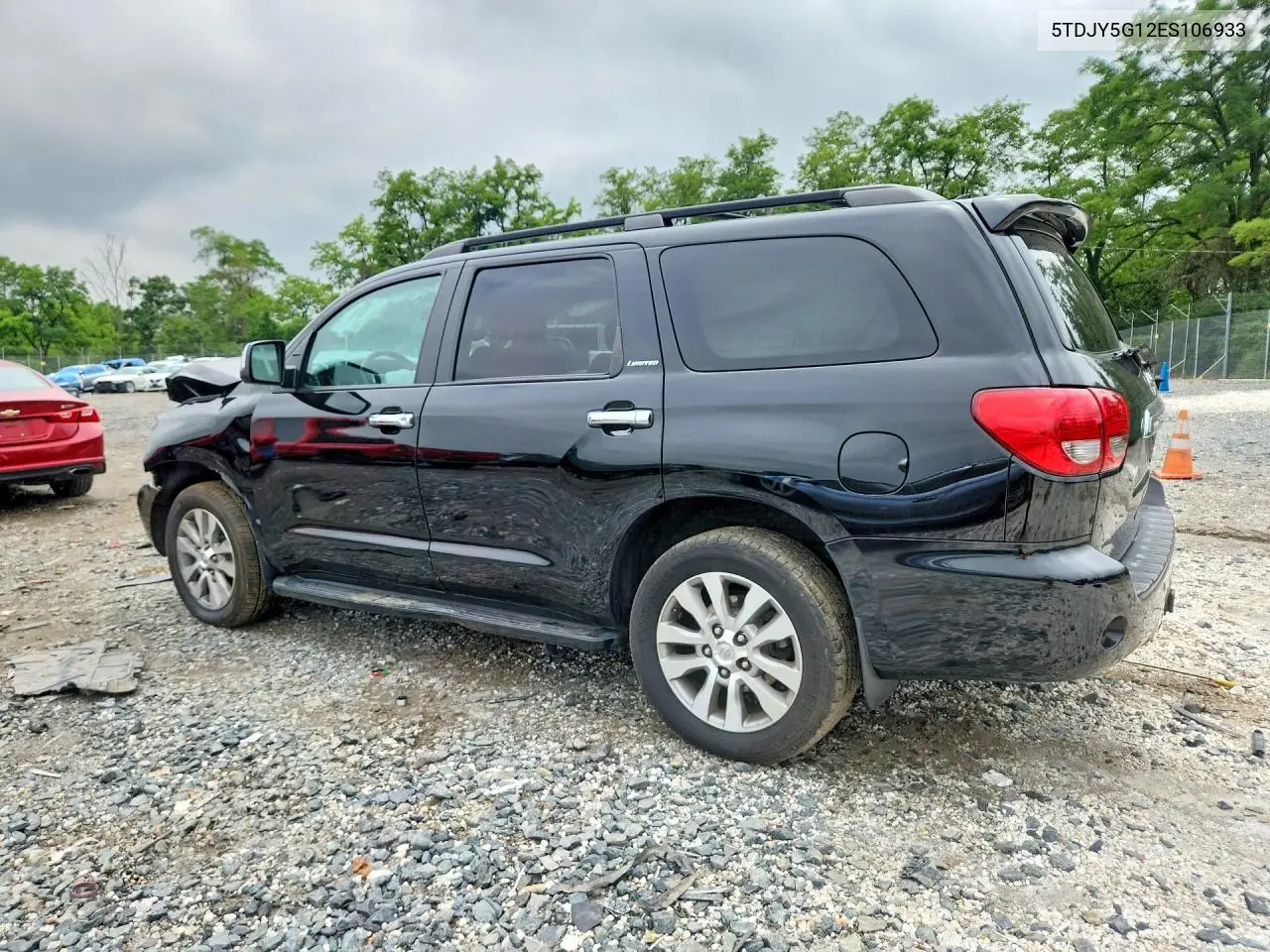 2014 Toyota Sequoia Limited VIN: 5TDJY5G12ES106933 Lot: 59785556