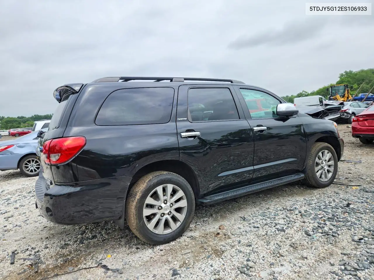 2014 Toyota Sequoia Limited VIN: 5TDJY5G12ES106933 Lot: 59785556