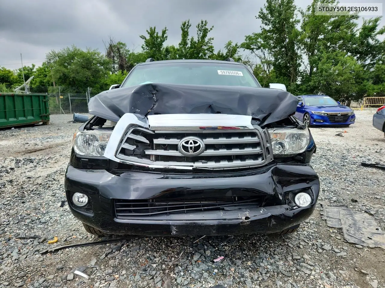 2014 Toyota Sequoia Limited VIN: 5TDJY5G12ES106933 Lot: 59785556