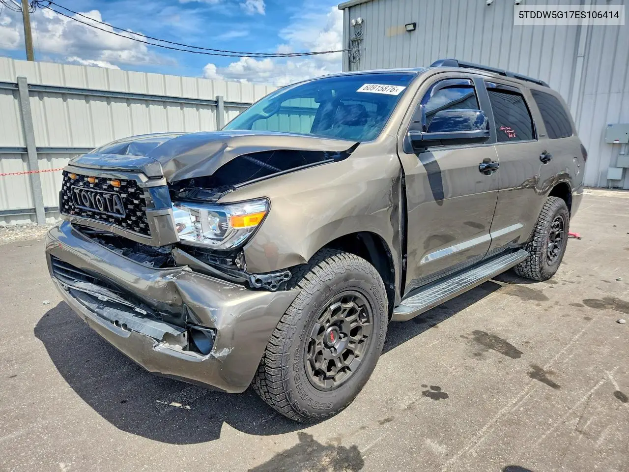 2014 Toyota Sequoia Platinum VIN: 5TDDW5G17ES106414 Lot: 60915876