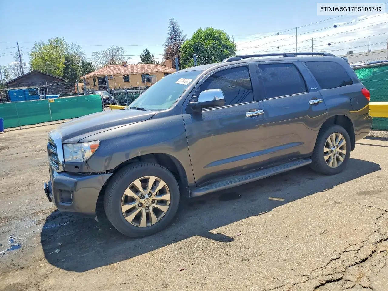 2014 Toyota Sequoia Limited VIN: 5TDJW5G17ES105749 Lot: 61134466