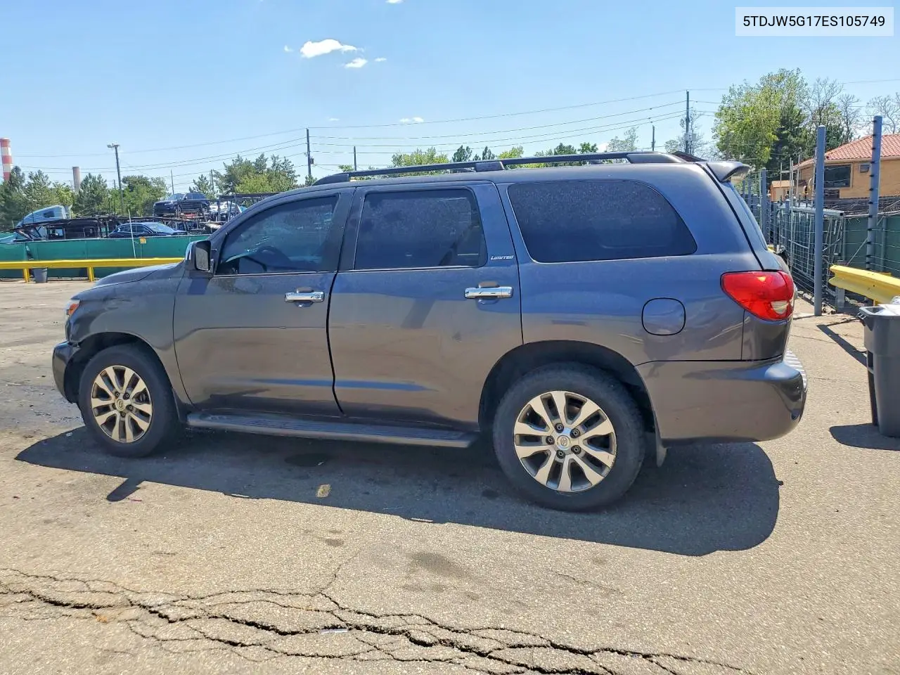 2014 Toyota Sequoia Limited VIN: 5TDJW5G17ES105749 Lot: 61134466