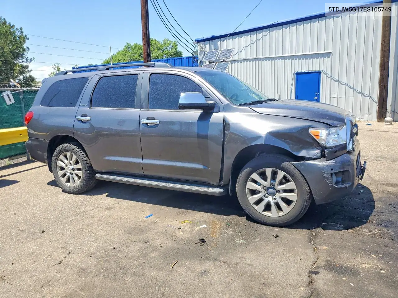 2014 Toyota Sequoia Limited VIN: 5TDJW5G17ES105749 Lot: 61134466