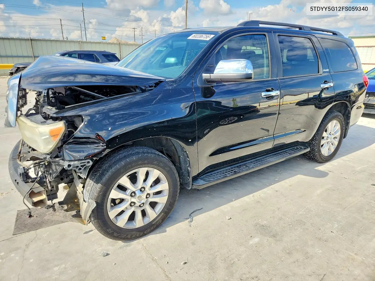 2015 Toyota Sequoia Platinum VIN: 5TDYY5G12FS059340 Lot: 60236756