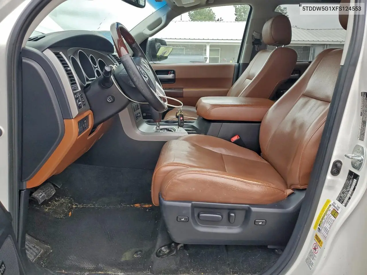 5TDDW5G1XFS124553 2015 Toyota Sequoia Platinum