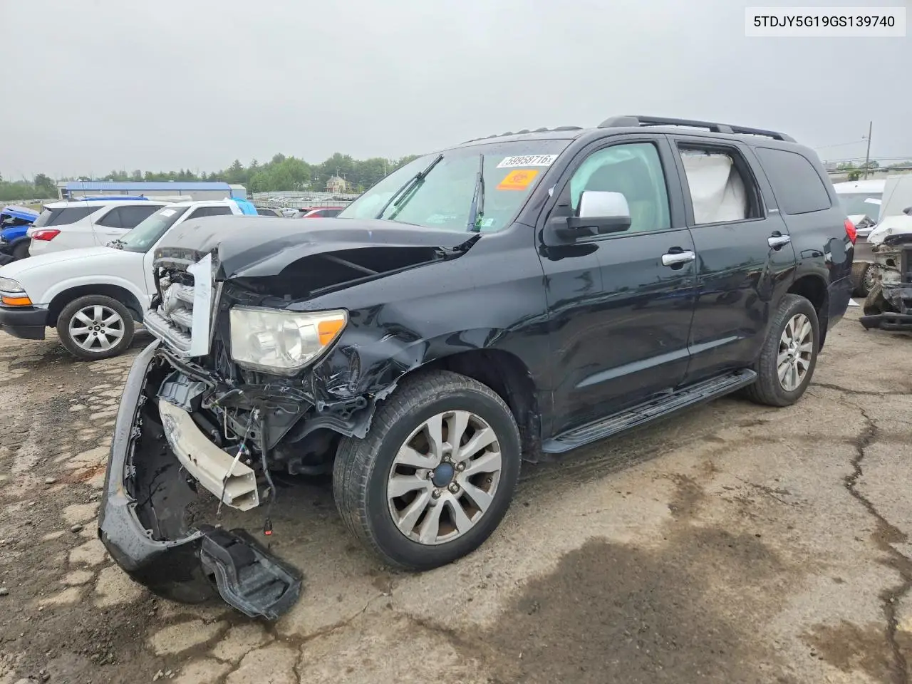 2016 Toyota Sequoia Limited VIN: 5TDJY5G19GS139740 Lot: 59958716