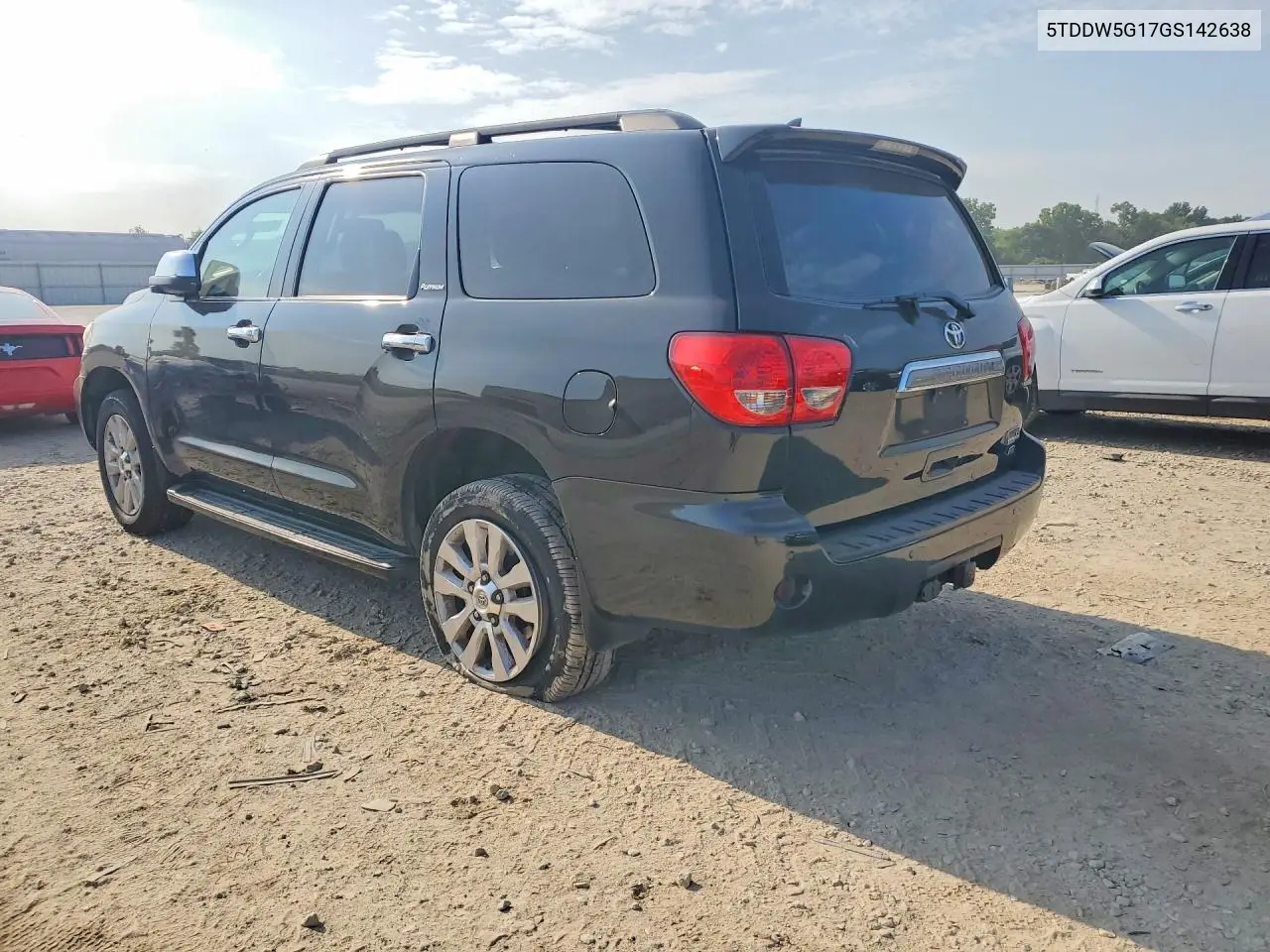 2016 Toyota Sequoia Platinum VIN: 5TDDW5G17GS142638 Lot: 61398736